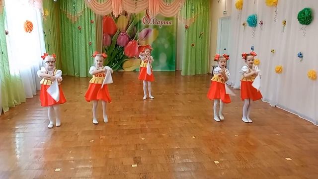 МАДОУ Детский сад #308, Русский народный танец "Калинка", танцевальная группа " Веселые ребята"