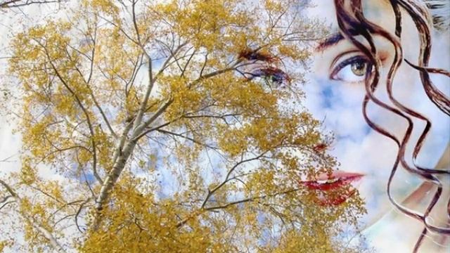 Листья желтые медленно падают
