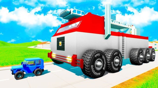 РАЗДАВИЛ САМУЮ МАЛЕНЬКУЮ ЛЕГО МАШИНКУ НА БОЛЬШОЙ СКОРОСТИ! КОШКИ МЫШКИ В БРИК РИГС (Brick Rigs)