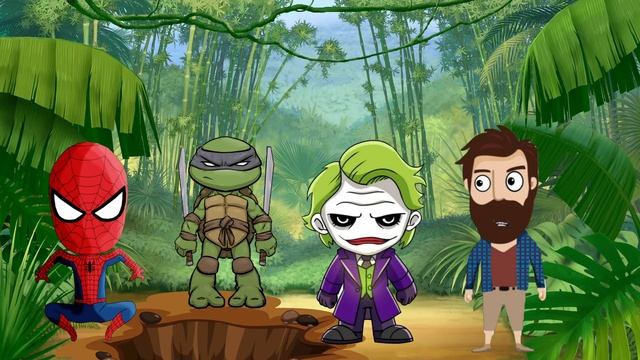 НЕОБИТАЕМЫЙ ОСТРОВ ДЖОКЕРА! DOMI SHOW против ГРЕННИ!!! СПАЙДЕР и НИНДЗЯГО