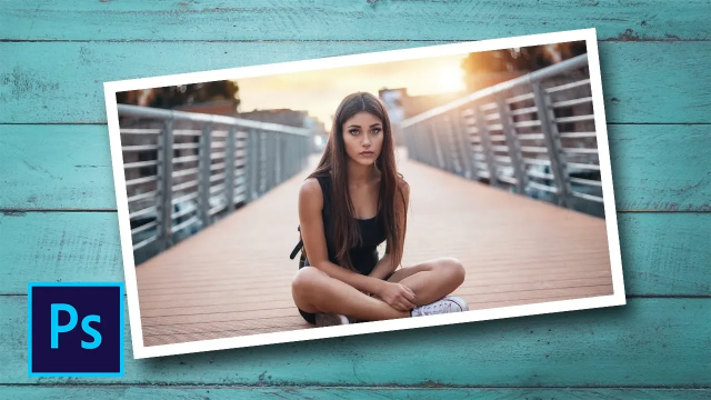 Как сделать белую рамку на фото в фотошопе