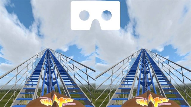 Американские горки 38 3Д видео 3D SBS VR box google cardboard