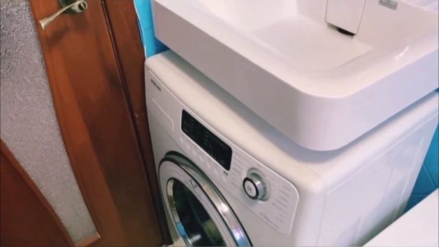 Как установить раковину над стиральной машиной