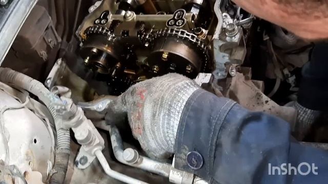 Замена цепи ГРМ 1ZR-FE Toyota Corolla 1.6 ,полный объем работ.
