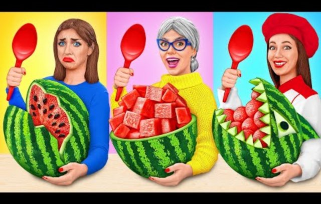 Кулинарный Челлендж_ Я против Бабушки _ Кухонные Лайфхаки и Хитрости от Multi DO Challenge