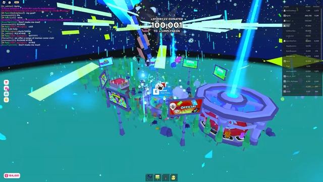 Donated 1.1M to my friend in ROBLOX Pls Donate