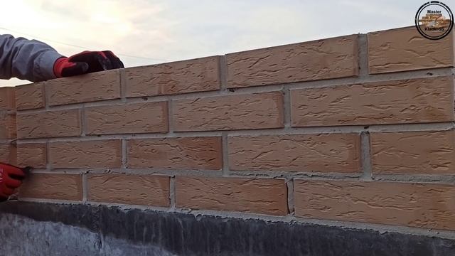Кладка кирпича под белый шов Тербунский гончар старый город Мастер кладки 95