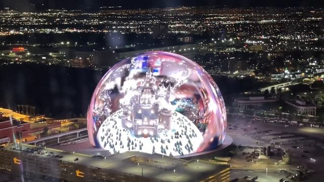 Самый большой сферический экран в Лас Вегасе