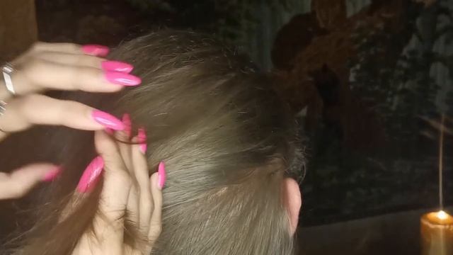 АСМР Трихолог | Осмотр кожи головы, перебирание и расчесывание волос, массаж головы | Тихий шепот