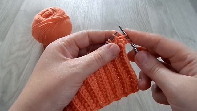 Рельефный двухсторонний узор для шарфа, шапки и т.д. Вязание спицами