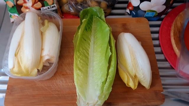 Салат Романо ?? с Моцареллой и Хамоном. Салат с сыром и копчёным мясом/Salade Romaine et mozzarella