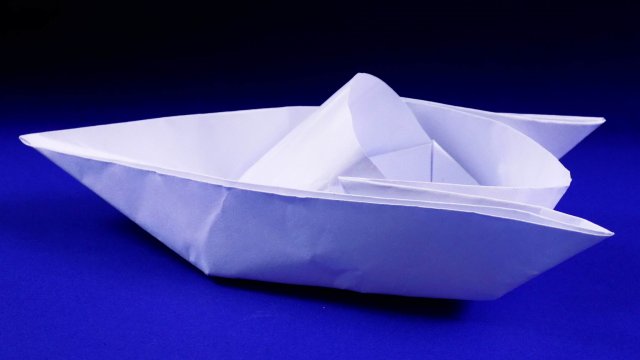 How to make a paper boat that floats - Origami boat