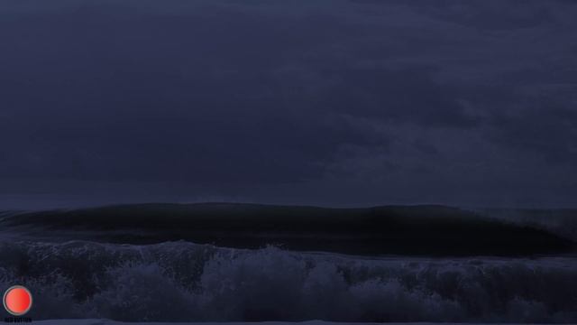 Soothing Sea Wave Sounds at Night - Tranquil Ocean Ambiance for Relaxation and Sleep.