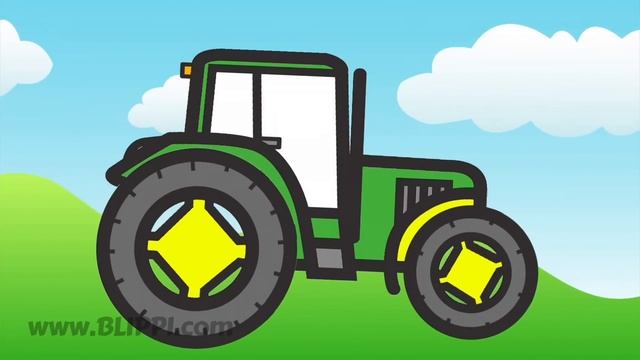 Tractors for Kids with Blippi | The Tractor Song
