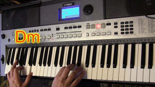 Одинокий Пастух на Yamaha PSR E443 (аккорды, ноты)