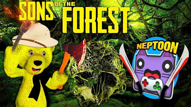 НЕПТУН и ФНАФ ПЛЕЙ в ЛЕСУ Sons of the Forest кооп