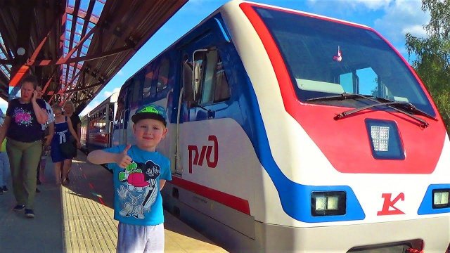 Железная дорога и поезда для детей видео про поезд и паровозики катаемся на поезде