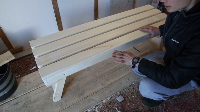 Скамейка для Бани из Липы