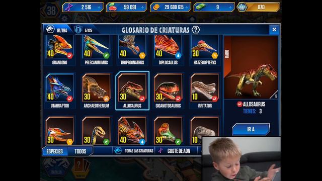 Super Alex играет в игру Jurassic World game