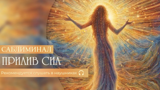 Получи мощный Прилив сил: помогаем обрести бесконечную энергию с нашим саблиминалом!