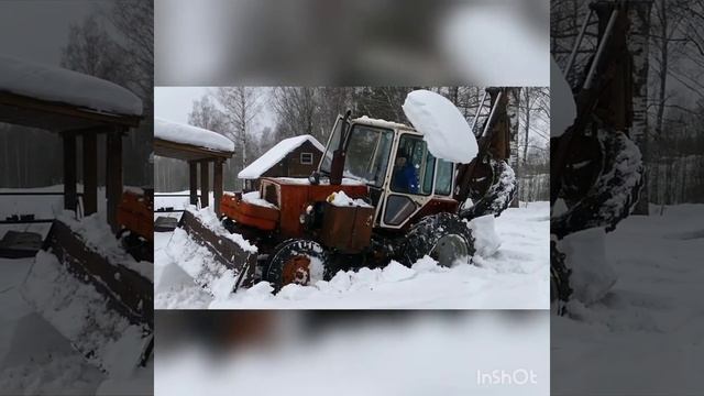 Работа на забытом тракторе ЮМЗ.