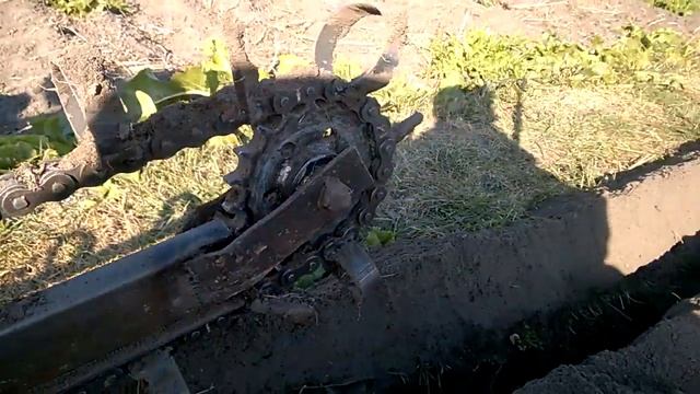 Траншеекопатель из мотоблока. // Обзор с размерами.