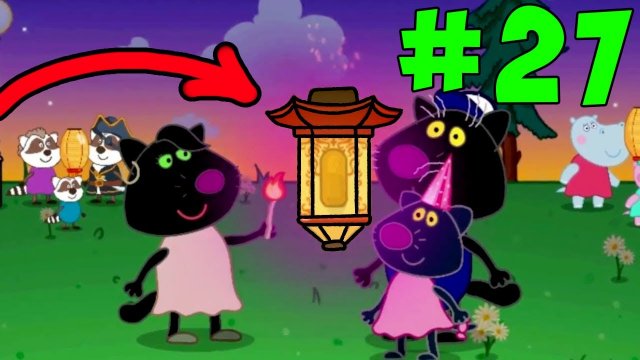 День рожденья Лэйлы. Семейка Гиппо. 27 серия на канале BabyMax. Прохождение игры Hippo Peppa