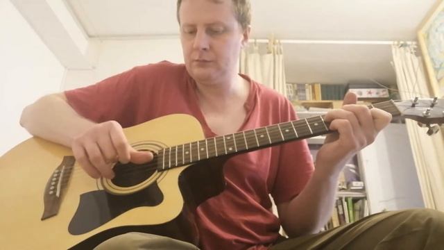 Струны для электрогитары на акустику,что получилось.