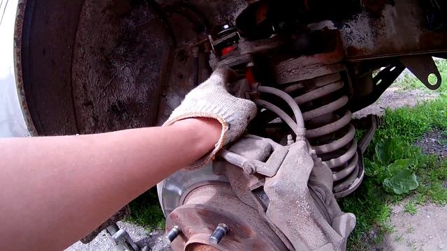 Нива. Замена нижней шаровой опоры.