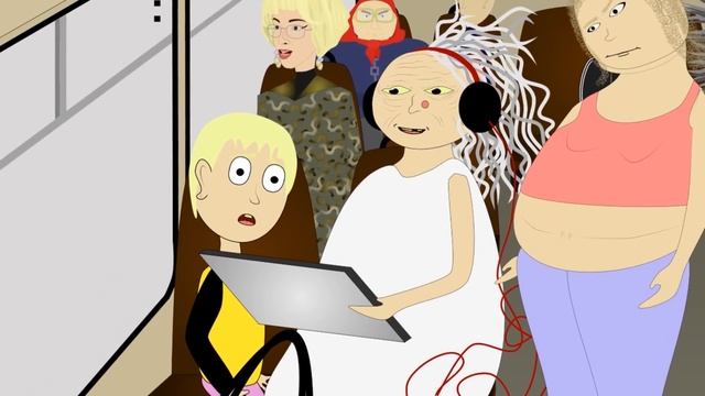 Бабки В Автобусе - В Гостях У Бабули 11