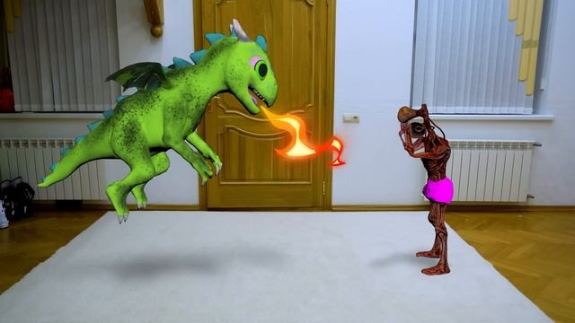 Super Granny learn Team Baby Siren Heads funny story