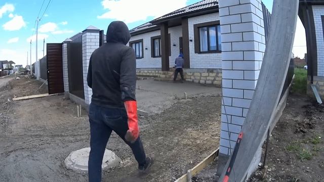 Бетонирование двора своими руками технология,укладка бетона по грунту с миксера, не дорого подпишис