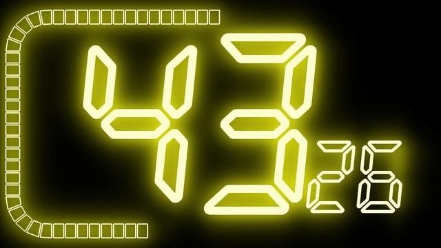 100 SECONDS Colourful NEON Countdown Timer [ BIG NUMBERS ]