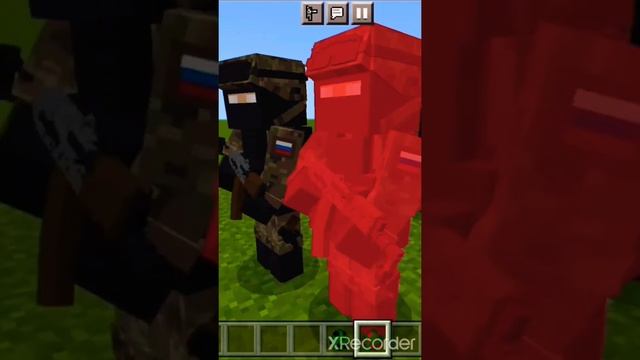 Russian soldiers in Minecraft. Military Mod