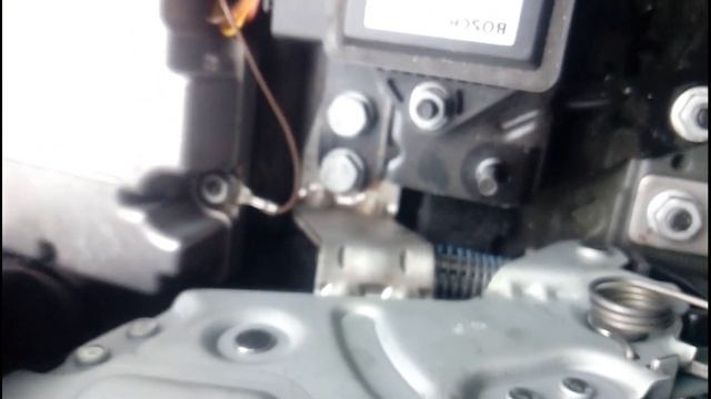 Регулировка стояночного тормоза на BMW X3 E83... Adjusting the parking brake
