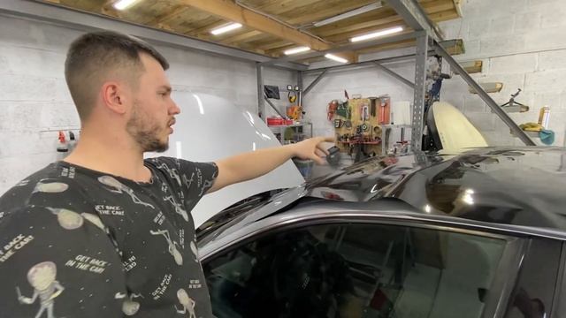 ОКЛЕЙКА КРЫШИ. Заклеил крышу в гибридый полиуретан. #audi #а6 #a6c5 #пленка #kpmf #every