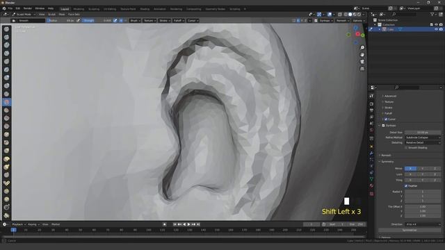 Анатомия для 3D художника – скульптинг головы в BLENDER | Подробный туториал + горячие клавиши