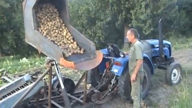 самодельный картофельный комбайн