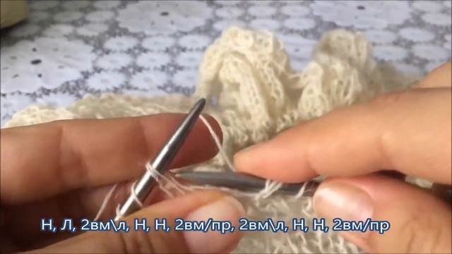 Как связать ажурную шаль Эриха Энгельна В спицами | Часть 3