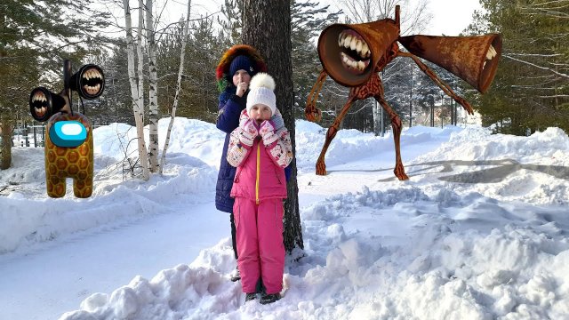 Сиреноголовый Амонг Ас вернулся в нашу реальность