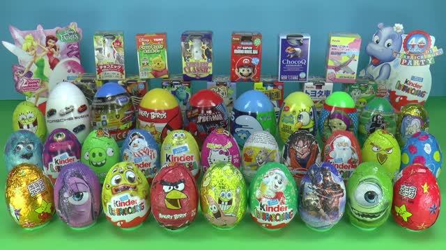 70 яиц с сюрпризами/ сюрпризы/ игрушки/ распаковка