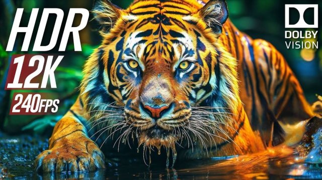 Мир диких животных в 12K HDR VIDEO ULTRA HD Dolby Vision (240 FPS)