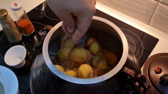 Казан Кебаб в афганском казане/ Антрекот в афганском казане / Афганский казан на электрической плит