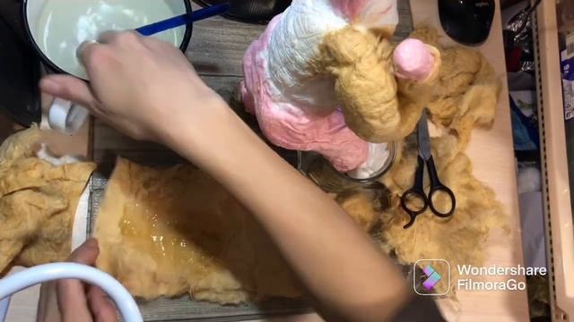 Дед Мороз из ваты мастер-класс
