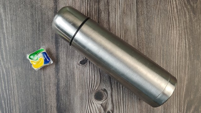 Как отмыть термос внутри от чайного ☕ и кофейного налета