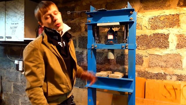 3) Самодельный пресс из домкрата для гаража \ Пресс своими руками\ Конструкция и испытания