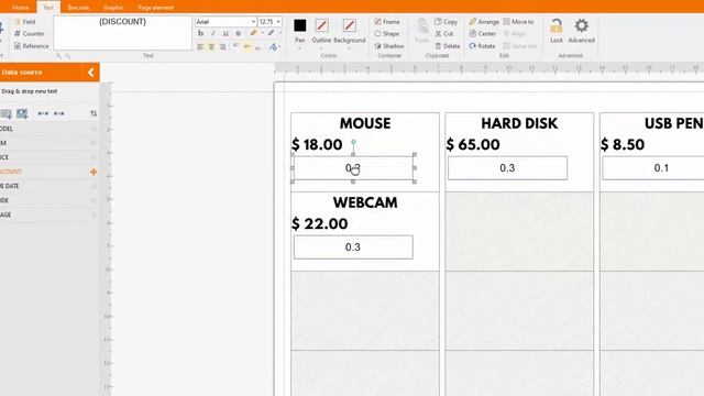 Labeljoy - Advanced text settings
