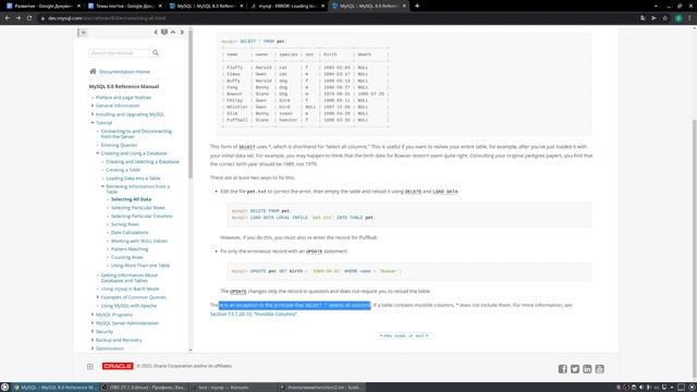MySQL, создание базы, таблиц, выборка, условия, сортировка, DISTINCT, функции для дат | DAILY #2