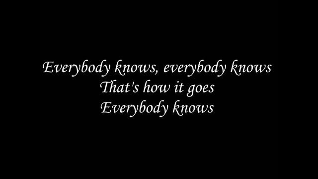 Sigrid - Everybody knows (lyrics)