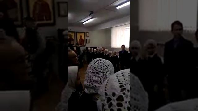 Встреча схиархимандрита Илия (Ноздрина) в Троице-Владимирской гимназии г. Новосибирска